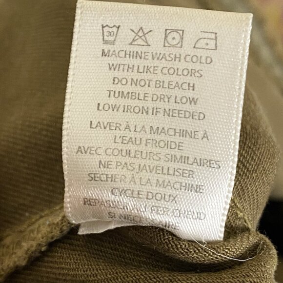 Anthropologie Unpublished Parker Pants 32 Olive Green High Rise Straight Leg - Picture 8 of 8